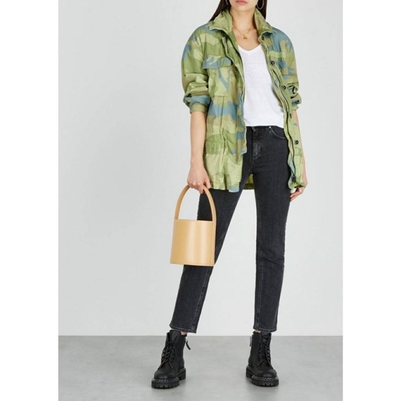 Free People Green Lead The Way Camouflage Field Jacket